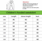 The 2025 autumn new children's casual hoodie with 3D line printing and fashionable color-blocking pullover Pi-Mart
