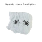Halloween Decorations Artificial Spider Web Stretchy Cobweb Scary Party Halloween Decoration for Bar Haunted House Scene Props Lootquake LLC