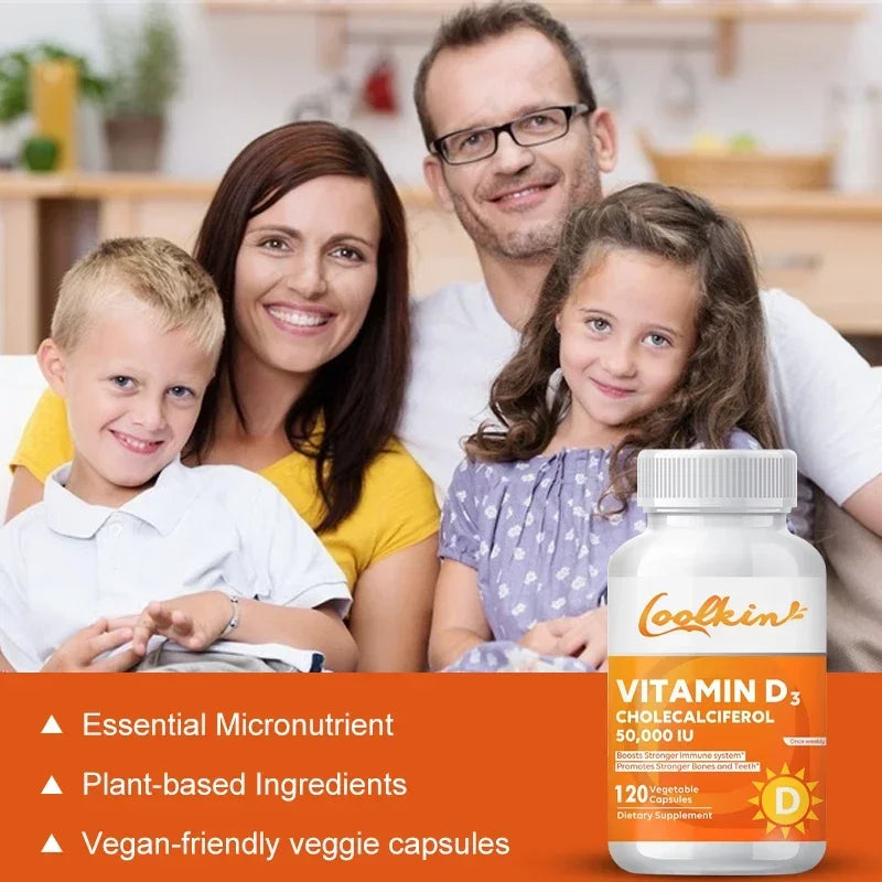 Vitamin D3 50000 IU - Immune Support, Promotes Muscle Health, Bones and Nervous System Health Lootquake LLC