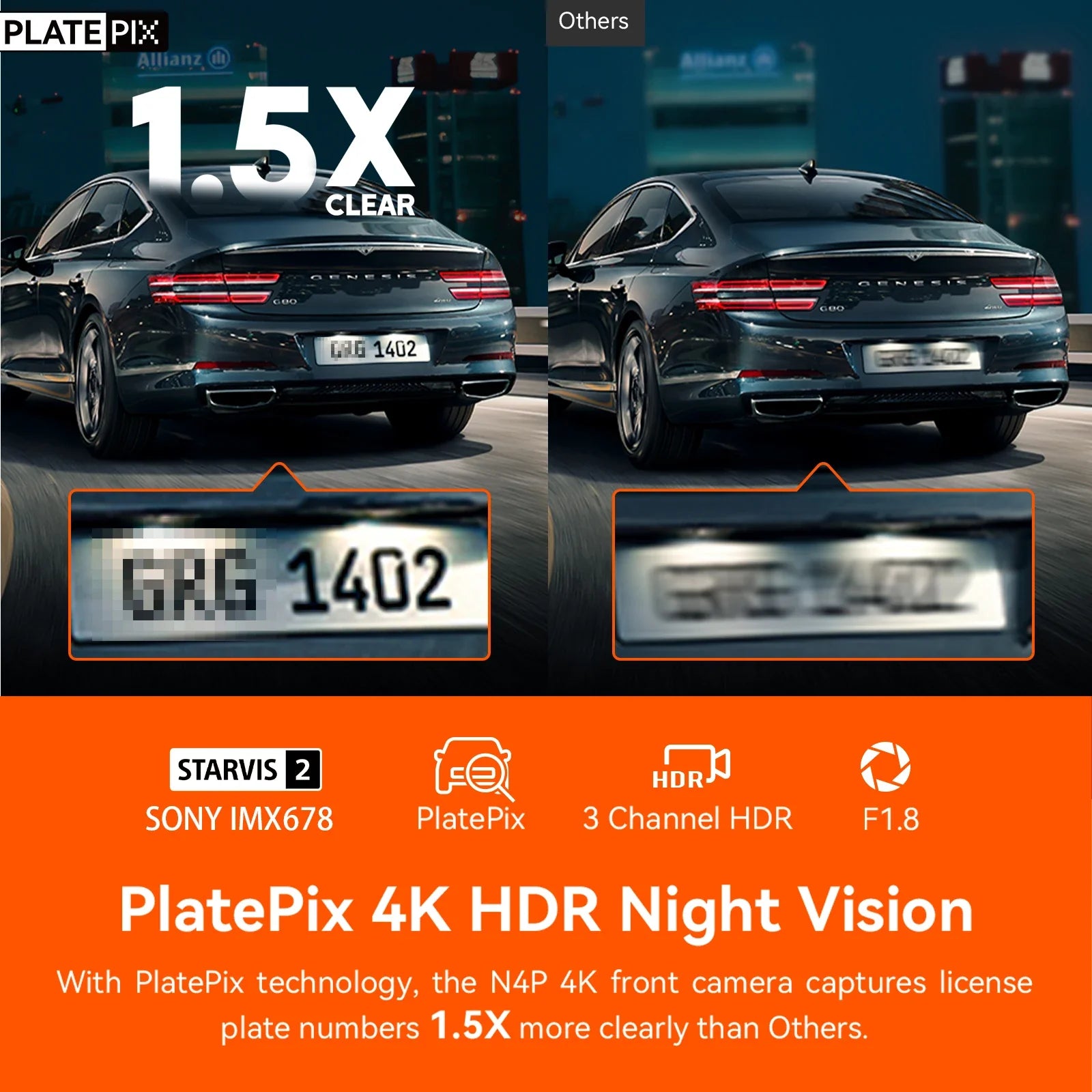 Vantrue N4Pro Dashcam 4K Wi-Fi 3-Channel Dashcam Voice Control IMX678 Night Vision HDR GPS Cam 24h Packing Mode Camera for Car Lootquake LLC