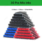 33 Pcs Kawaii Fountain Pen Replaceable Ink Set Black/Blue/Red ink EF 0.38mm School Pens Office Supplies Stationery for Writing Lootquake LLC