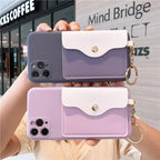 Luxury Wallet Phone Case For iPhone 13 Pro Max 11 12 Pro Max X XR XS 7 8 Plus 13 Mini Soft Silicone Handbag Card  Phone Case Wallet Compatible iPhone Bag Cover Stevvex