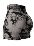 2024 Summer New 16 Color Sexy Tie Dye Shorts Woman Fitness Seamless Butt Lifting Shorts One Pieces Activewear Running Outdoors