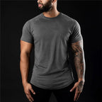 FlexFit Cotton Tee: Summer Athletic Muscle Shirt