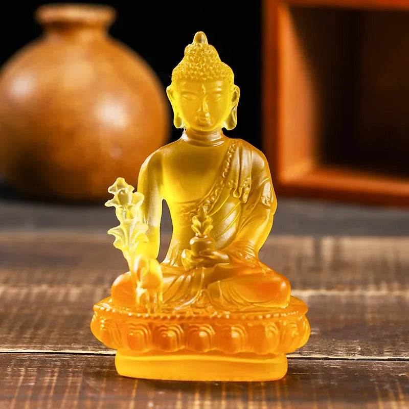 1pc, Resin Craft Home Decoration Buddha Statue Buddhism Sculpture Thailand Buddha Sculpture Zen Decor Ornaments Car Decoration Lootquake LLC