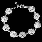 Fashion charm 925 Sterling Silver Bracelet for man woman Twisted rope chain fine jewelry Wedding party Christmas gift Lootquake LLC