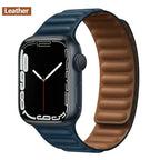 Apple Watch Leather Band - Premium Magnetic Loop Strap