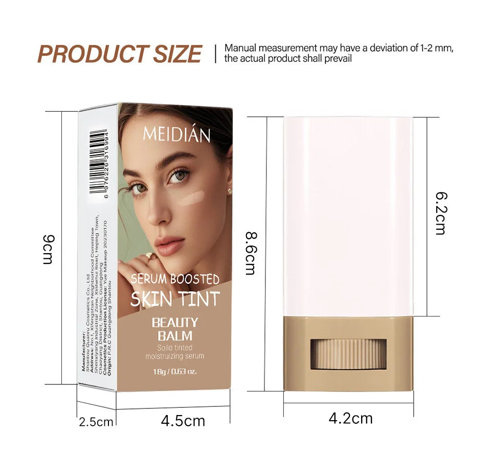 Waterproof And Lasting Temperature Change Foundation Make-up Cream Stick Luster Moisture Concealer Moisturizing LiquidFoundation Lootquake LLC