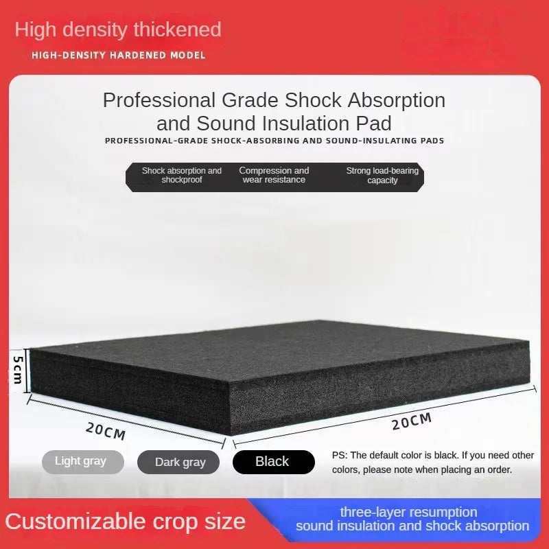 Floor Sound Insulation Shock Pad Indoor Interlayer Sound Insulation Anti-vibration Pad Three Layer Thick Shock-absorbing Sponge Lootquake LLC
