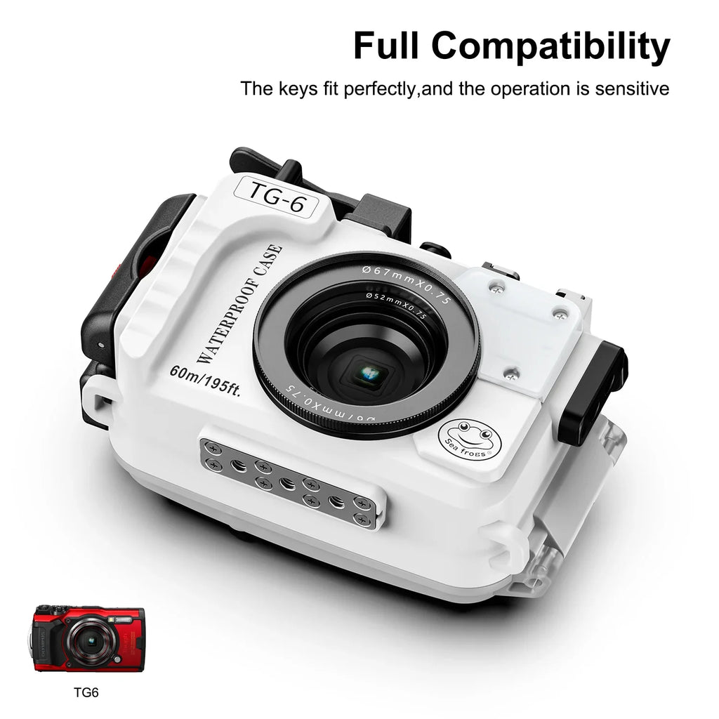 Seafrogs Scuba Diving Camera Case Cover For Olympus TG 7 TG 5 TG 6 Underwater Photography Equipment Waterproof Camera Housing 60 Lootquake LLC