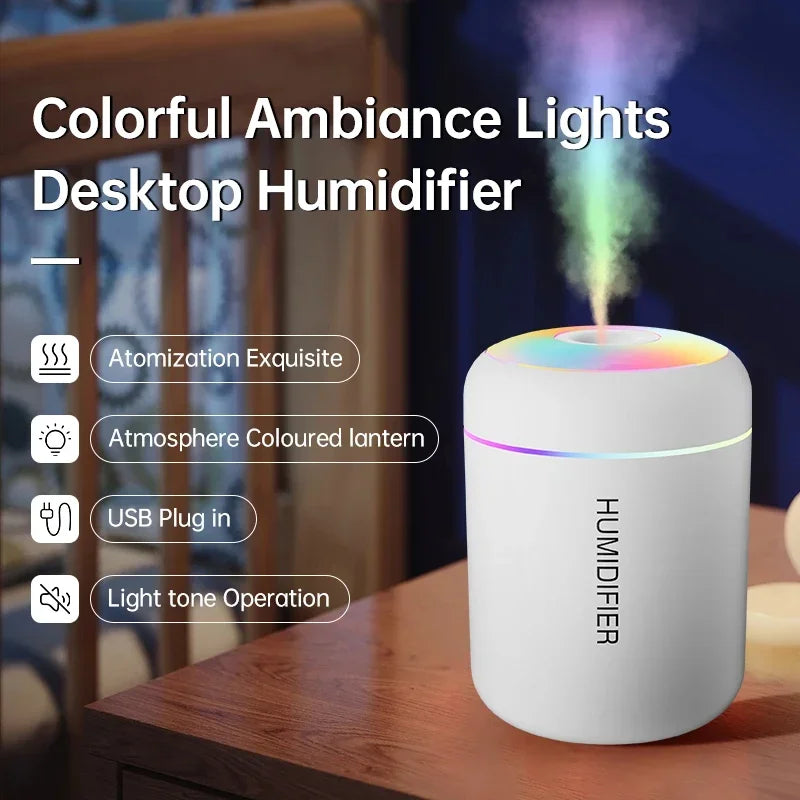 Mini Air Humidifier Usb Aromatherapy Diffuser 180ml Essential Oil Purifier Aromatherapy Spray Car Home Bedroom Led Quiet Desktop Lootquake LLC