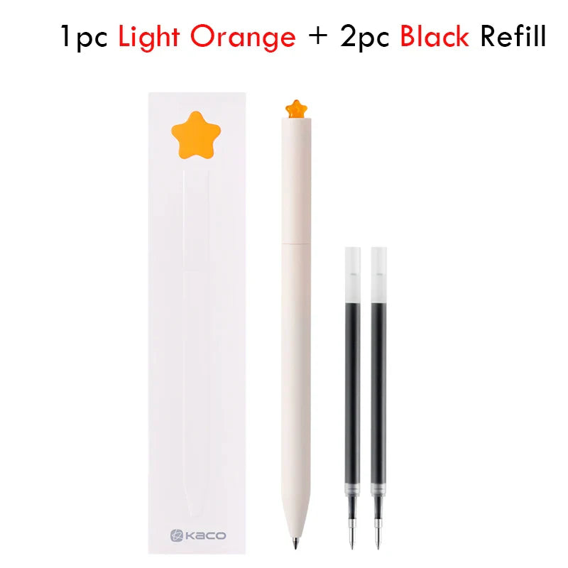KACO Gel Pens Sets School Office Supplies for Kids 0.5mm High-capacity Heart / Star Sign Writing Gadgets Love Gift Cute Items Lootquake LLC