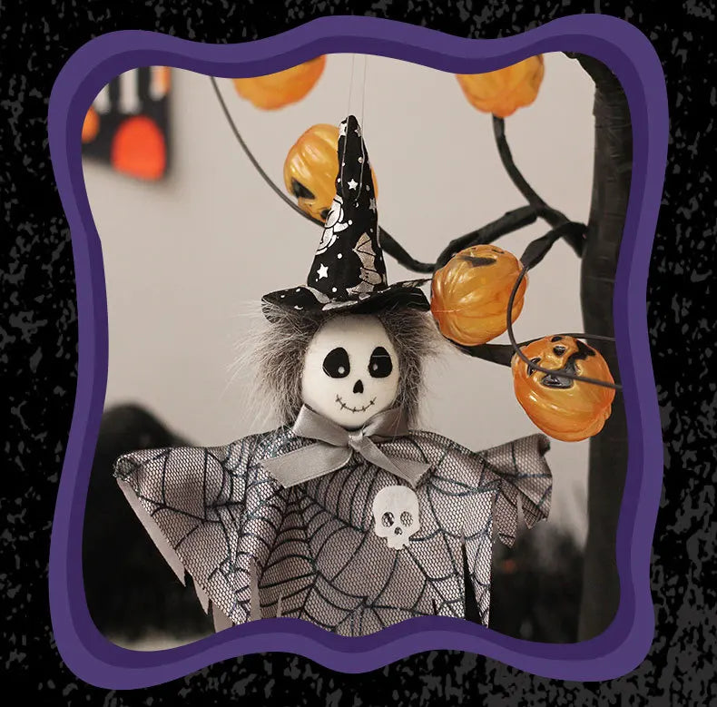 Halloween Decorations Doll Bar Decor Pumpkin Ghost Witch Pendant Scary Halloween Kids Gift Halloween Party Decoration for Home Lootquake LLC