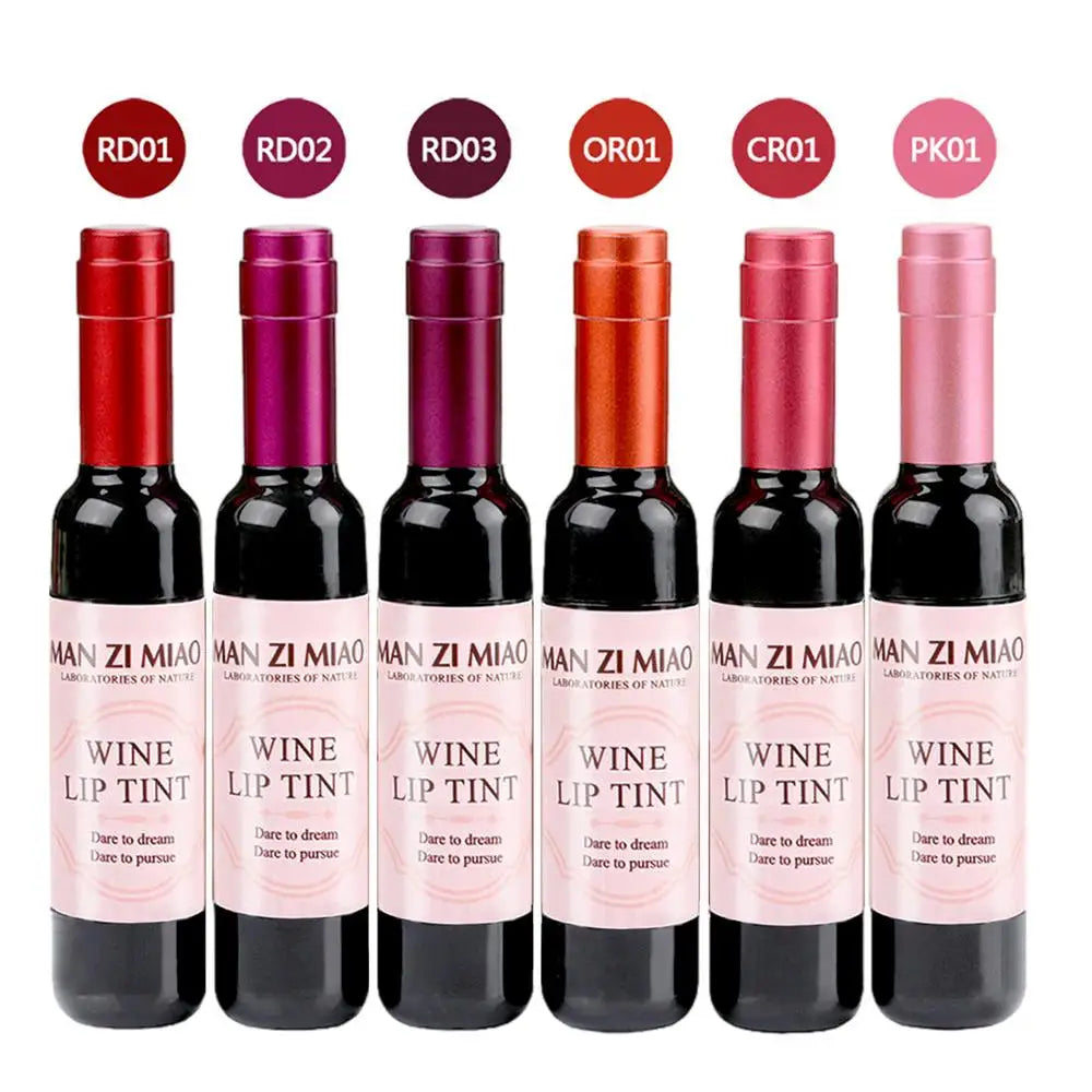 Lipstick Wine Lip Stain Baby Pink Lipgross Matte Liquid Lip Glaze Long Lasting Waterproof Lip Stain Nonstick Cup Lipstick Lootquake LLC