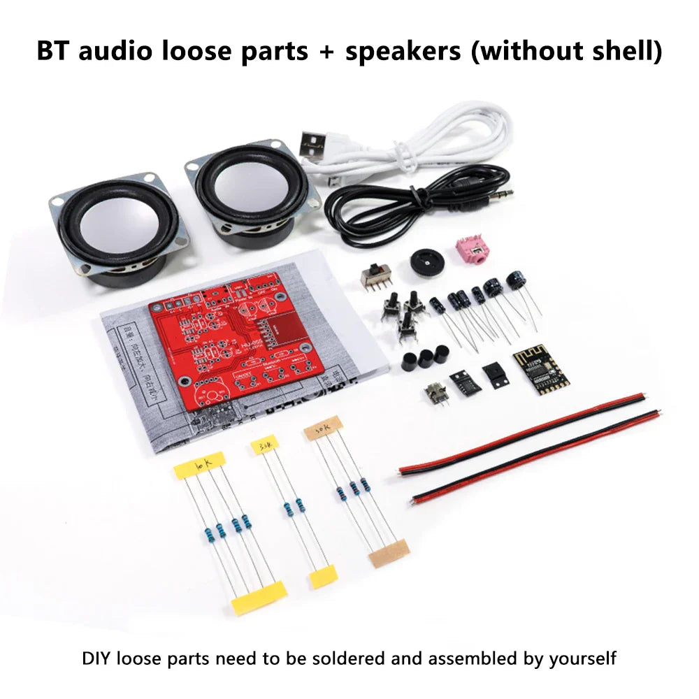 DIY Bluetooth Speaker Kit Soldering Project USB Mini Home Stereo Sound Amplifier DIY Electronic Kits for Soldering Practice Lootquake LLC