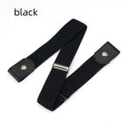 Buckle-Free Invisible Elastic Belt Adjustable Stretch Waist Band for Women Men Jean Pants Dress No Buckle Easy to Wear