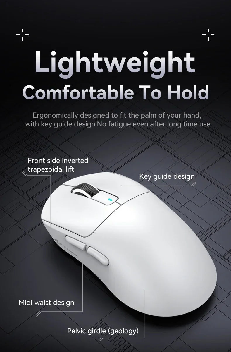 Attack Shark X3Pro Wireless  Gaming Mouse PixArt PAW3395 26000dpi Bluetooth Optical Mouse Tri-Mode Connection Macro Gaming Mouse Lootquake LLC