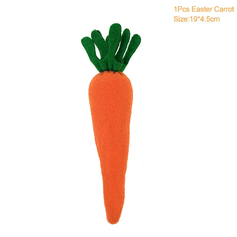 3/1pcs Nov Woven Easter Carrots Ornaments Hanging Pendant for Easter Home Decorations Supplies 2023 Kids Easter Favors Gifts Toy Lootquake LLC