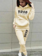 Women's Luxury Hoodie & Sweatpant Tracksuit THRIXINE