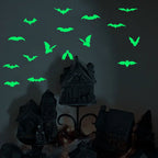 Halloween Luminous Wall Stickers Stickers Glow Dark Halloween Decor Creative Carved Fluorescent Festival Horror Home Decoration