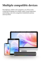 Home Bluetooth Gaming Speakers Portable USB Subwoofer Surround Stereo Sound Amplifiers Soundbar Speaker Desktop Speakers For PC Lootquake LLC