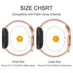 Fitbit Versa & Sense Silicone Bands - Lightweight Minimalist Design - SJB-DIAMOND ELITES