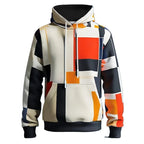Men's hoodie 3D printed simulation sewing plaid sweatshirts fashion men's clothing Pi-Mart