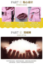 4 Color Big Size Winter Keep Warm Long Style Girls Jacket Teenage Thick Heavy Cold-proof Hooded Windbreaker Coat For Kids