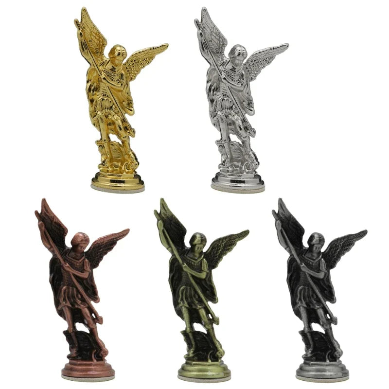 Metal Statue for Tabletop Decoration, Modern Crafts for Centerpieces, Office Ornaments, Religious Guardian Decorations, Photo