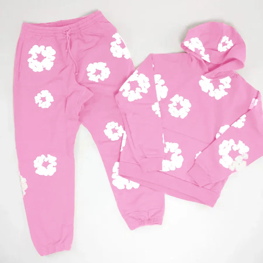 DENIM TEARS Foam Cotton Printed Hoodie Pi-Mart