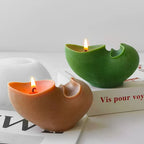 Aesthetic Wavy Fluted Geometric Striped Silicone Wax Candle Moulds Home Decor Unique Sculptural Ribbed Candle Mold Lootquake LLC