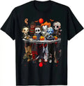 Horror Movies Character Halloween Costume Gift T-Shirt Gothic Style Graphic Tee Top Short Sleeve Blouses for Kids Adult 61323 Lootquake LLC