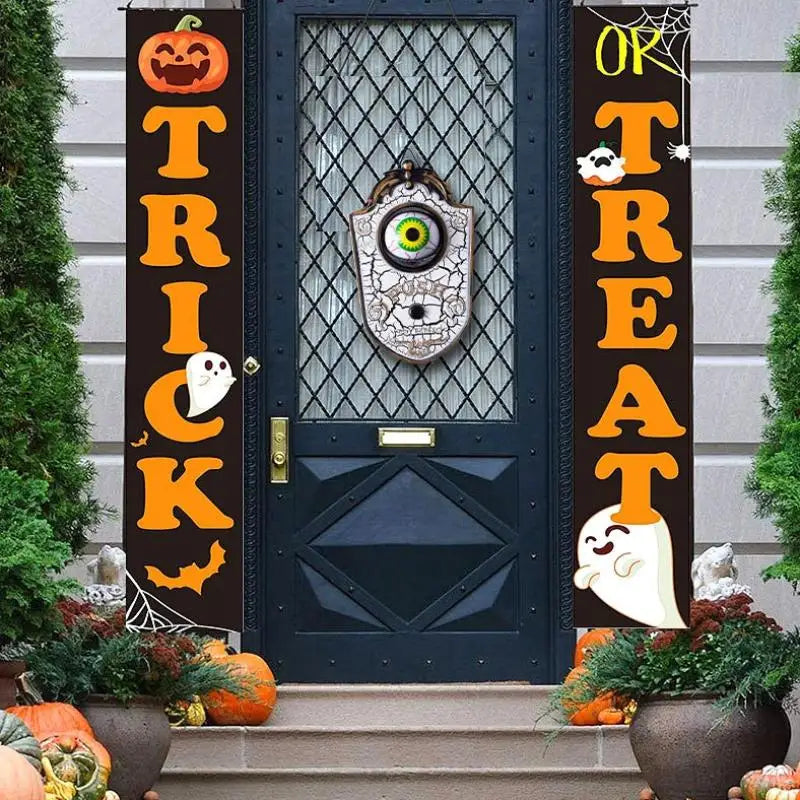 Halloween Decoration One-eyed Doorbell Horror Props Ghost's Day Glowing Home Hanging Electric Luminous Sounding Eyeball Doorbell Lootquake LLC
