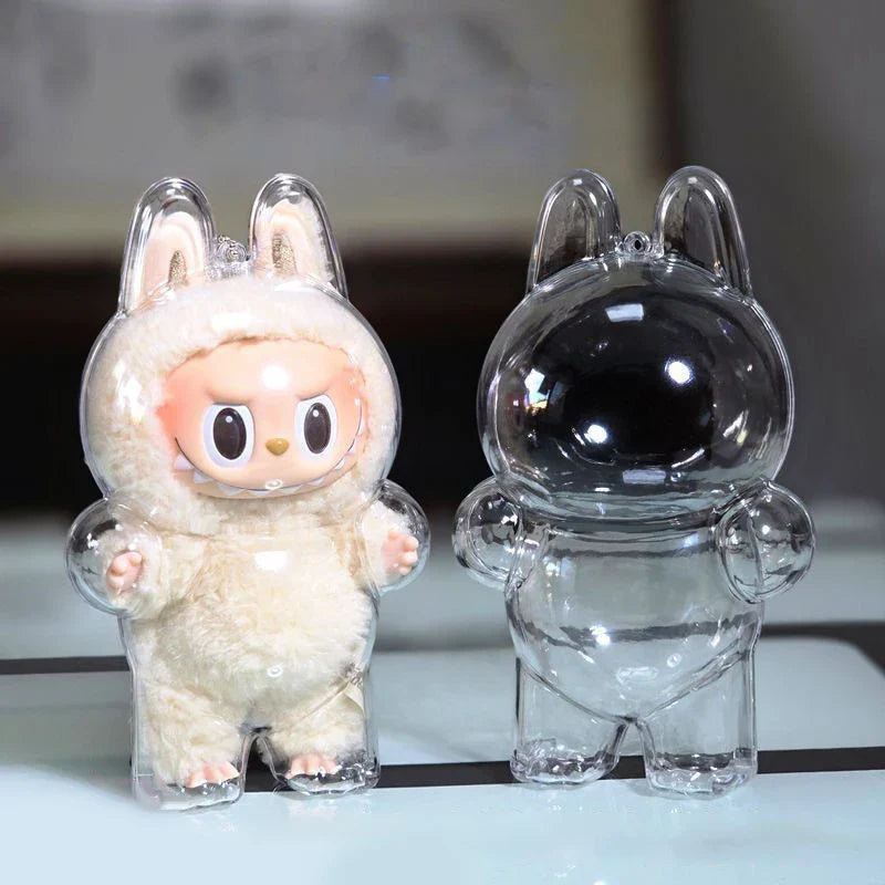 LABUBU Have A Seat Transparent Case Labubu Plastic Case Backpack Charms Lootquake LLC