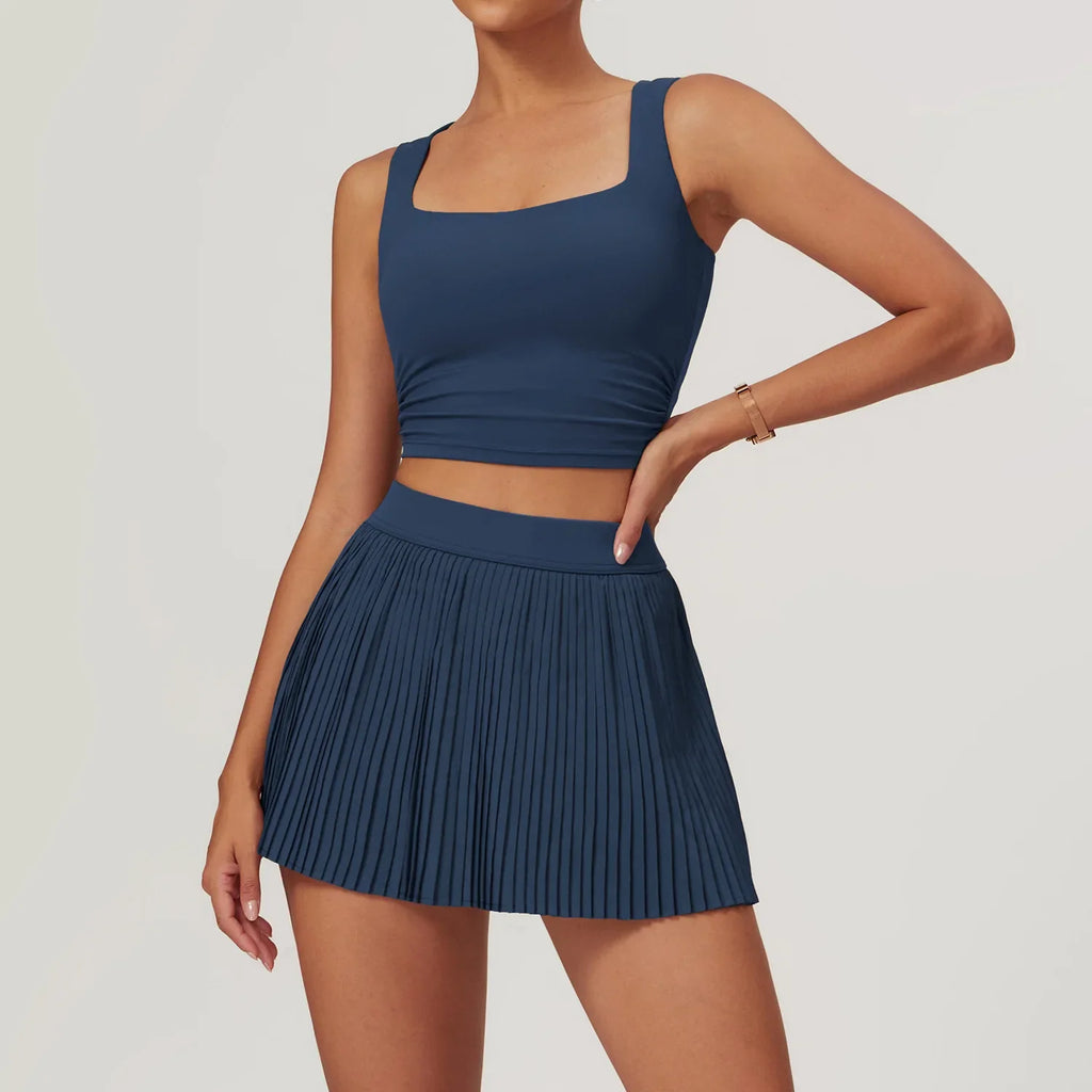 2 PCS Gym Set Women's Shorts plus top