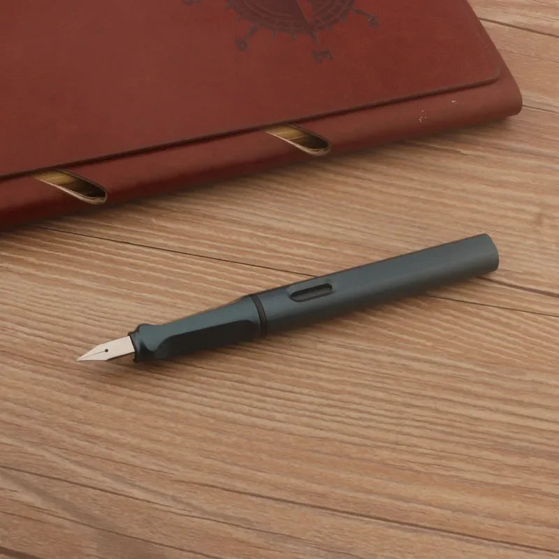 1pc Plastic Matte Black 860 Fountain Pen EF Nib Frosted Green Stationery School Office Supplies Ink Pens Lootquake LLC