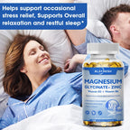Magnesium+Zinc D3: Brain, Sleep & Focus Boost 500mg THRIXINE