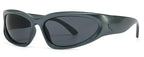 Unique Y2K Designer Luxury Sunglasses Women Rectangle Big Frame Sun Glasses For Men Outdoor UV Protection Classic 2000S Black Sh