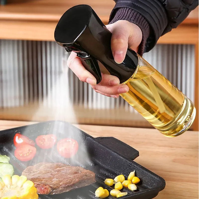 200/300/500ml Oil Spray Bottle BBQ Cooking Olive Oil Sprayer Plastic Baking Oil
