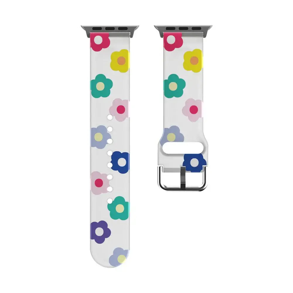 Apple Watch Silicone Strap - Colorful Floral Pattern Band BandsCo Straps
