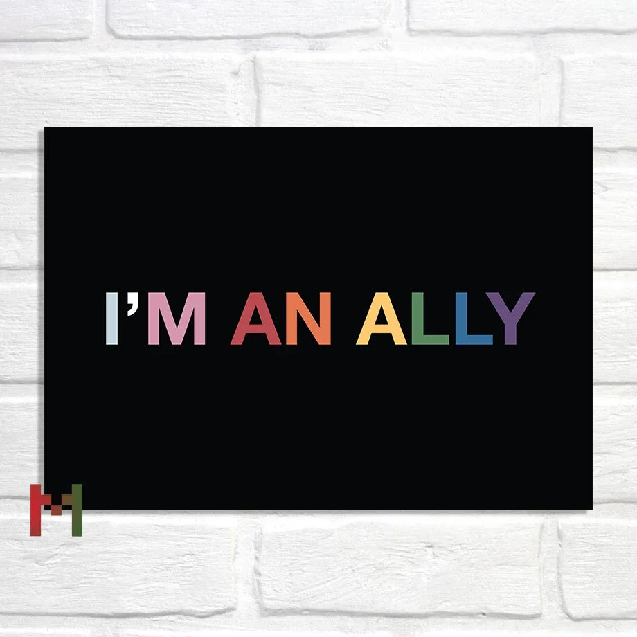 Abstract Pride Art Canvas Print Wall Decor LGBT Home Art Pi-Mart