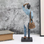Traveler Sculpture - Abstract Resin Decor for Home & Office, Versatile Indoor/Outdoor Accent Piece Lootquake LLC