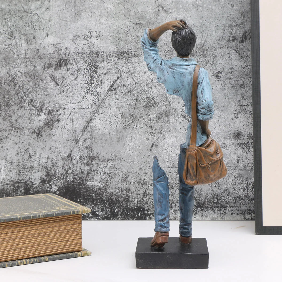 Traveler Sculpture - Abstract Resin Decor for Home & Office, Versatile Indoor/Outdoor Accent Piece Lootquake LLC