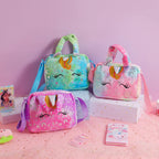 Plush Unicorn Single Shoulder Crossbody Bag for Children's Coin Purse Girl Travel Handbag Cute Student Gift Storage Pencil Bags Lootquake LLC