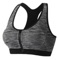 Space-Dyed Zip Sports Bra - Shockproof Style