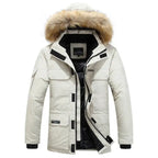 New Men Parkas Coat Windbreaker Big Pockets Wholesale Winter Parkas Men Thicken Coat Fur Hooded Jacket Overcoat Keep Warm Male