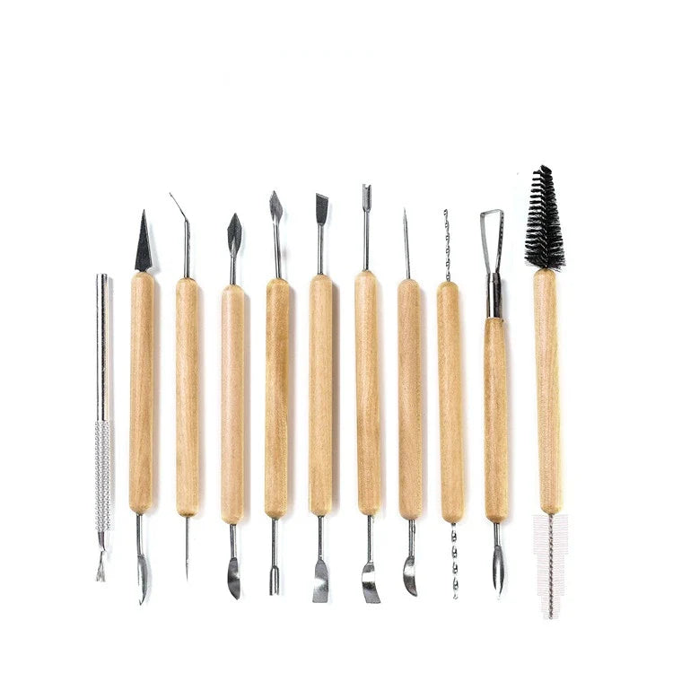 34pcs Sculpt Smoothing Wax Carving Pottery Ceramic Tools Polymer Shapers Modeling Carved Tool Perfect Lootquake LLC