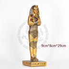 Egyptian Pharaohs＆ Isis God of Life Statue Model Egyptian Pyramid Tourist Souvenir Home Room Office Desk Decoration Accessories
