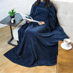 Home Wearable Adult Blanket Large Pocket Multifunctional Lazy Sleeve Blanket Antistatic Flannel Blanket TV Sofa Blanket Lootquake LLC