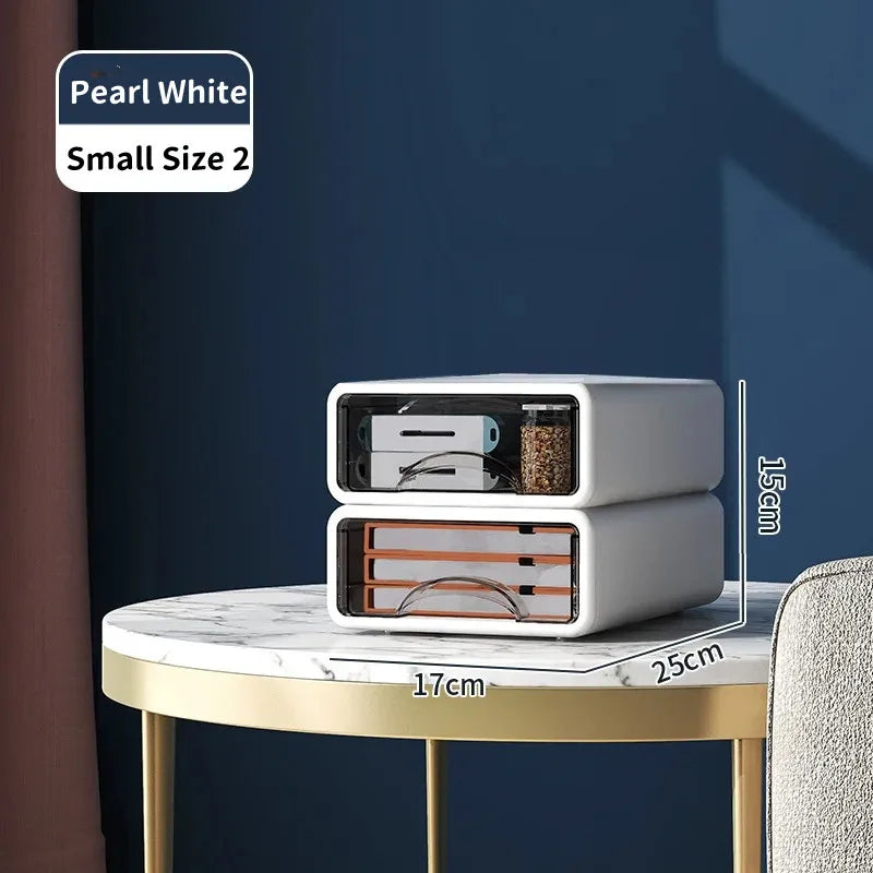 Storage Drawers Desk Organizer Box Desk Stationery Drawer Storage Toiletries Organizer Box Clutter Desk Shelving Home Storage Lootquake LLC